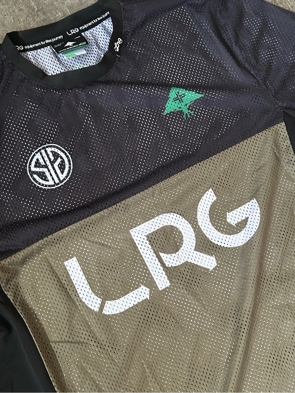 LRG Mesh Motocross Jersey Longsleeve - Olive, Black & Camo - Picture 3 of 4